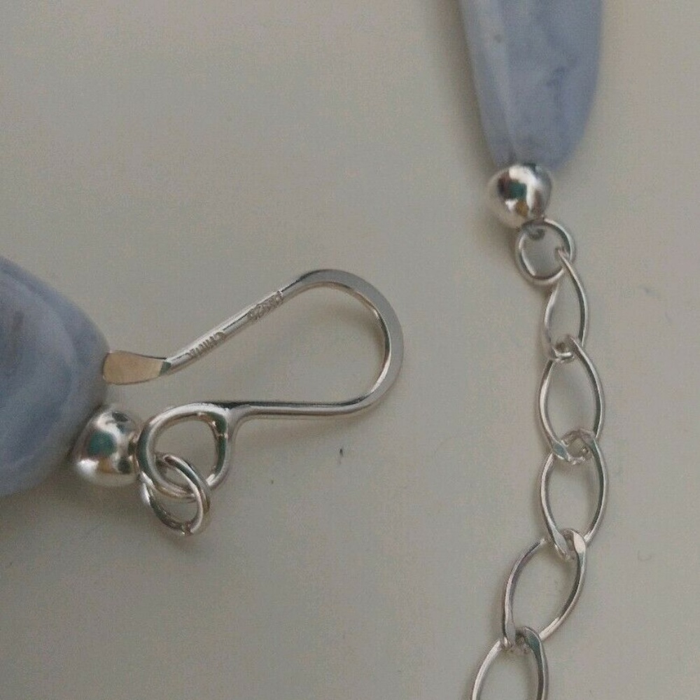 Jay King Blue Lace Agate Lapis Lazuli Necklace - Picture 2 of 3